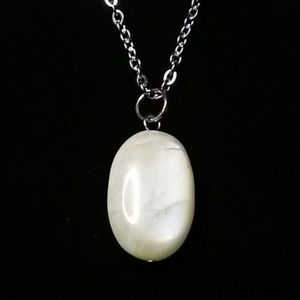 White Moonstone Necklace